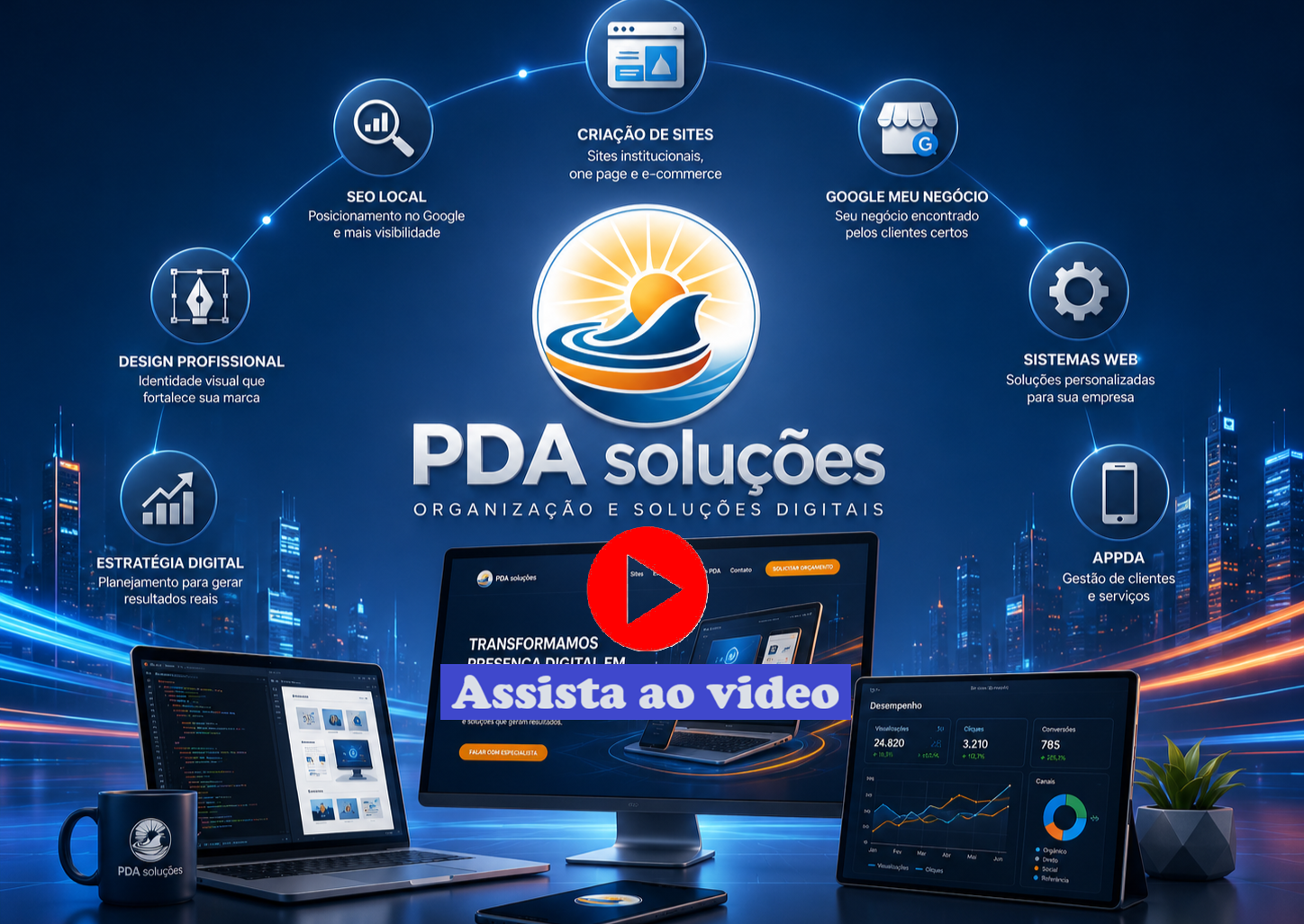 Tela do sistema APPDA, desenvolvido pela PDA Soluções