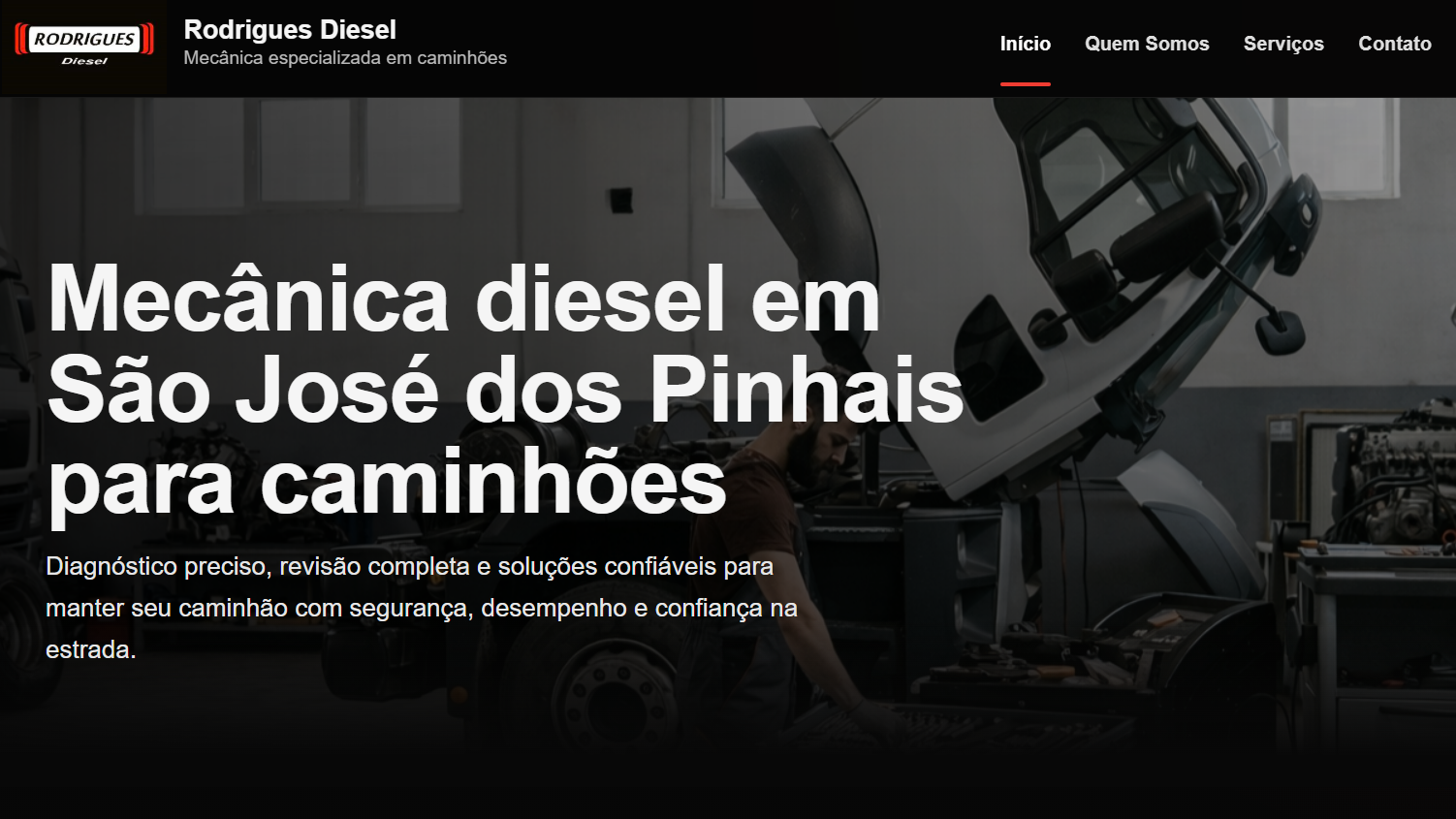 Prévia do site Rodrigues Diesel